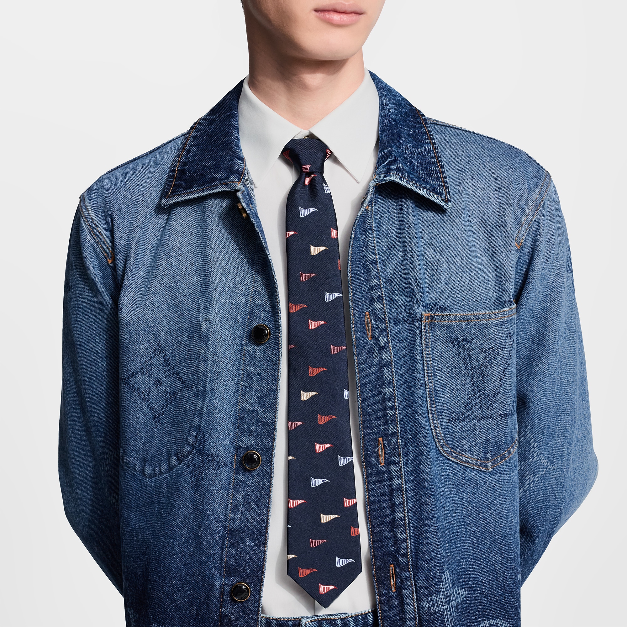 LV Club Flags Tie S00 - Men - Accessories | LOUIS VUITTON ®